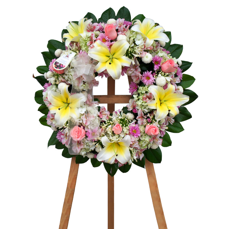 Corona floral Resplandor de Primavera