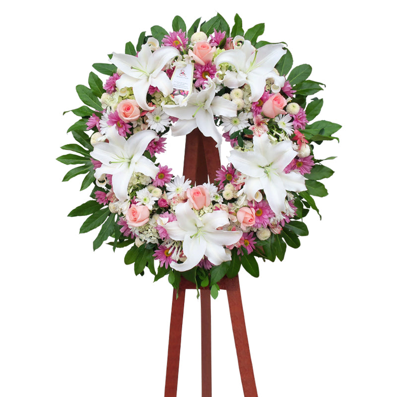 Corona floral Serenidad eterna Mediana