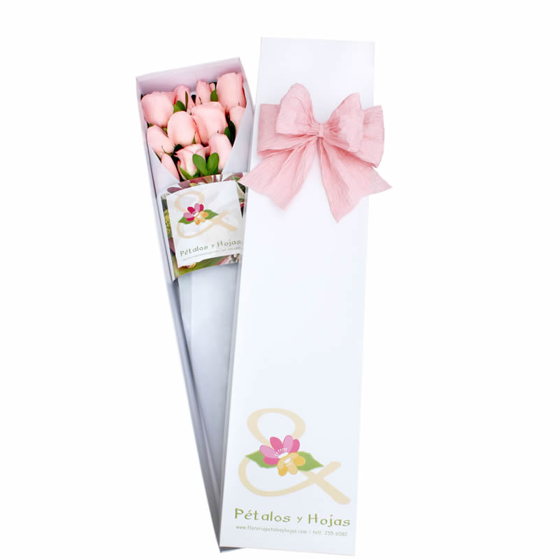 Caja x 12 Rosas Rosadas