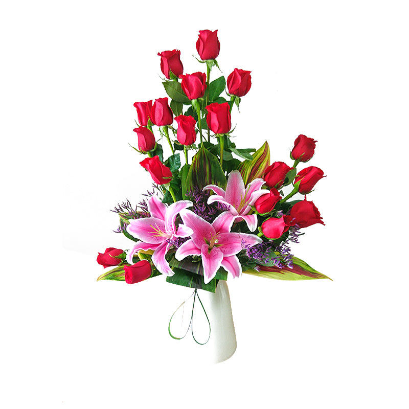 Rosas y liliums Almudena