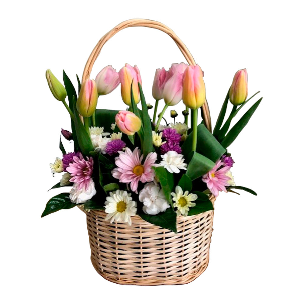 Alice canasta Tulipanes